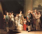 Francisco de goya y Lucientes Family of Charles IV France oil painting artist